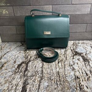 Kate Spade Arbor Hill Lilah Dark Green Satchel